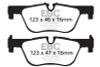 EBC DP22132 Greenstuff Brake Pad Sets- DP22132