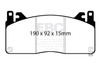 EBC DP43055R Yellowstuff Brake Pad Sets- DP43055R