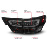 Anzo USA 311440 Tail Light Assembly Fits 11-13 Grand Cherokee (WK2)