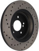 StopTech 128.34054R Sport Cross-Drilled Disc Brake Rotor Fits 00-06 M3 M5