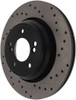 StopTech 128.34054R Sport Cross-Drilled Disc Brake Rotor Fits 00-06 M3 M5