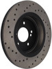 StopTech 128.34054R Sport Cross-Drilled Disc Brake Rotor Fits 00-06 M3 M5
