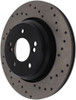 StopTech 128.34054R Sport Cross-Drilled Disc Brake Rotor Fits 00-06 M3 M5