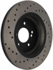 StopTech 128.34054R Sport Cross-Drilled Disc Brake Rotor Fits 00-06 M3 M5
