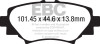 EBC DP22186 Greenstuff Brake Pad Sets- DP22186