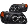 ANZO For 1995-2001 Ford Explorer Projector Headlights w/ Halo Black 1 pc