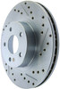 StopTech 227.47012L Select Sport Cross-Drilled And Slotted Disc Brake Rotor