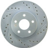 StopTech 227.47012L Select Sport Cross-Drilled And Slotted Disc Brake Rotor