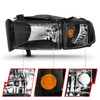 ANZO For 1994-2001 Dodge Ram Crystal Headlights Black