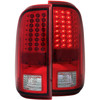 ANZO For 2008-2015 Ford F-250 LED Taillights Red/Clear