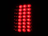 ANZO For 2008-2015 Ford F-250 LED Taillights Red/Clear