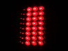 ANZO For 2008-2015 Ford F-250 LED Taillights Red/Clear