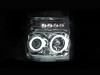 ANZO 2008-2010 Ford F-250 Projector Headlights w/ Halo Chrome (CCFL)