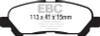 EBC Brakes DP61838 6000 Series Greenstuff Truck/SUV Brakes Disc Pads