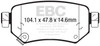 EBC DP22287 Greenstuff Brake Pad Sets- DP22287