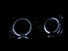 ANZO 1991-1994 Toyota Land Cruiser Crystal Headlights w/ Halo Chrome