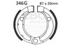 EBC Motorcycle Brakes 346G Motorcycle Grooved Replacement Brake Shoes