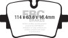 EBC Brakes DP42192R Yellowstuff Street And Track Brake Pads Fits 14-18 F-Type