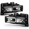 Anzo USA 111498 Crystal Headlight Set