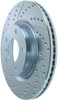 StopTech 227.42074R Select Sport Cross-Drilled And Slotted Disc Brake Rotor