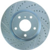 StopTech 227.42074R Select Sport Cross-Drilled And Slotted Disc Brake Rotor