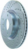 StopTech 227.42074R Select Sport Cross-Drilled And Slotted Disc Brake Rotor