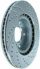 StopTech 227.42074R Select Sport Cross-Drilled And Slotted Disc Brake Rotor