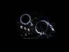 ANZO For 1997-2001 Honda Prelude Projector Headlights w/ Halo Chrome w/ LED