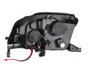 ANZO For 1997-2001 Honda Prelude Projector Headlights w/ Halo Chrome w/ LED