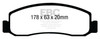 EBC ED91892 Extra Duty Brake Pad Sets- ED91892