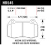 Hawk Performance HB545W.564 DTC-30 Disc Brake Pad Fits 03-09 350Z G35 Sentra