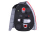 ANZO For 1996-2000 Honda Civic Taillights Red/Clear