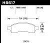 Hawk Performance HB617Z.630 Performance Ceramic Disc Brake Pad