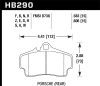 Hawk Performance HB290F.606 HPS Disc Brake Pad Fits 97-08 911 Boxster