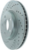 StopTech 227.63059R Select Sport Cross-Drilled And Slotted Disc Brake Rotor