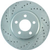StopTech 227.63059R Select Sport Cross-Drilled And Slotted Disc Brake Rotor