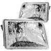 ANZO For 1993-1997 Ford Ranger Crystal Headlights Chrome