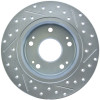 StopTech 227.40055R Select Sport Cross-Drilled And Slotted Disc Brake Rotor