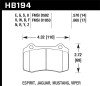 Hawk Performance HB194F.665 HPS Disc Brake Pad Fits 92-05 360 Mustang Viper