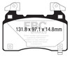 EBC Brakes UD14741 Ultimax  Brake Pads Fits 12-18 S SS