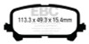 EBC UD1724 Ultimax2 Brake Pad Sets- UD1724