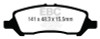 EBC DP43009R Yellowstuff Brake Pad Sets- DP43009R
