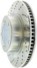 StopTech 227.44156R Select Sport Cross-Drilled And Slotted Disc Brake Rotor