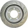 StopTech 227.44156R Select Sport Cross-Drilled And Slotted Disc Brake Rotor