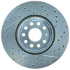 StopTech 227.33098R Select Sport Cross-Drilled And Slotted Disc Brake Rotor