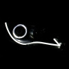 ANZO For 2012-2013 Toyota Camry Projector Headlights w/ Halo Black