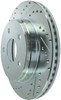 StopTech 227.67053R Select Sport Cross-Drilled And Slotted Disc Brake Rotor