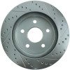 StopTech 227.67053R Select Sport Cross-Drilled And Slotted Disc Brake Rotor