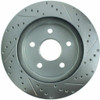 StopTech 227.67053R Select Sport Cross-Drilled And Slotted Disc Brake Rotor