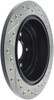 StopTech 127.47011R Sport Cross-Drilled And Slotted Disc Brake Rotor